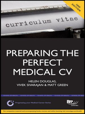 cover image of Preparing the Perfect Medical CV